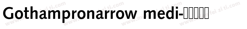 Gothampronarrow medi字体转换